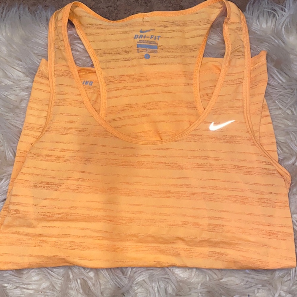 Orange Nike workout tanktop